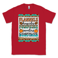 Red Flannels Hayrides Pumpkins Sweaters Bonfires Classic Tee - Artiststas