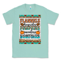 Seafoam Flannels Hayrides Pumpkins Sweaters Bonfires Classic Tee - Artiststas
