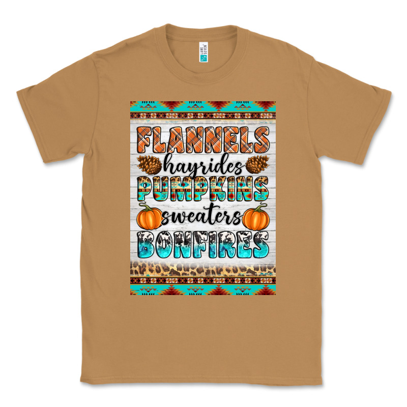 Flannels Hayrides Pumpkins Sweaters Bonfires Classic Tee by Artiststas | Teevron