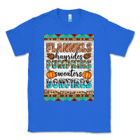 True Royal Flannels Hayrides Pumpkins Sweaters Bonfires Classic Tee - Artiststas