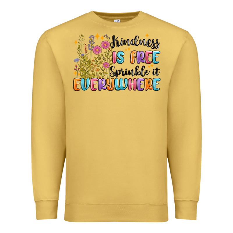 Kindness Is Free Sprinkle It Everywhere Premium Sweatshirt by MaliasSmallBusiness | Teevron