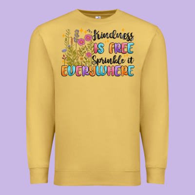 Kindness Is Free Sprinkle It Everywhere Premium Sweatshirt Designed By Maliassmallbusiness