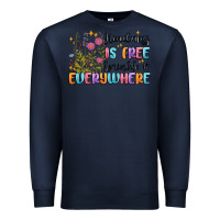 Navy kindness is free sprinkle it everywhere Premium Sweatshirt - MaliasSmallBusiness
