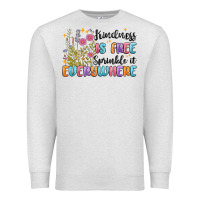 Oatmeal Heather kindness is free sprinkle it everywhere Premium Sweatshirt - MaliasSmallBusiness