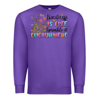 Purple kindness is free sprinkle it everywhere Premium Sweatshirt - MaliasSmallBusiness