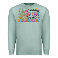 Seafoam kindness is free sprinkle it everywhere Premium Sweatshirt - MaliasSmallBusiness