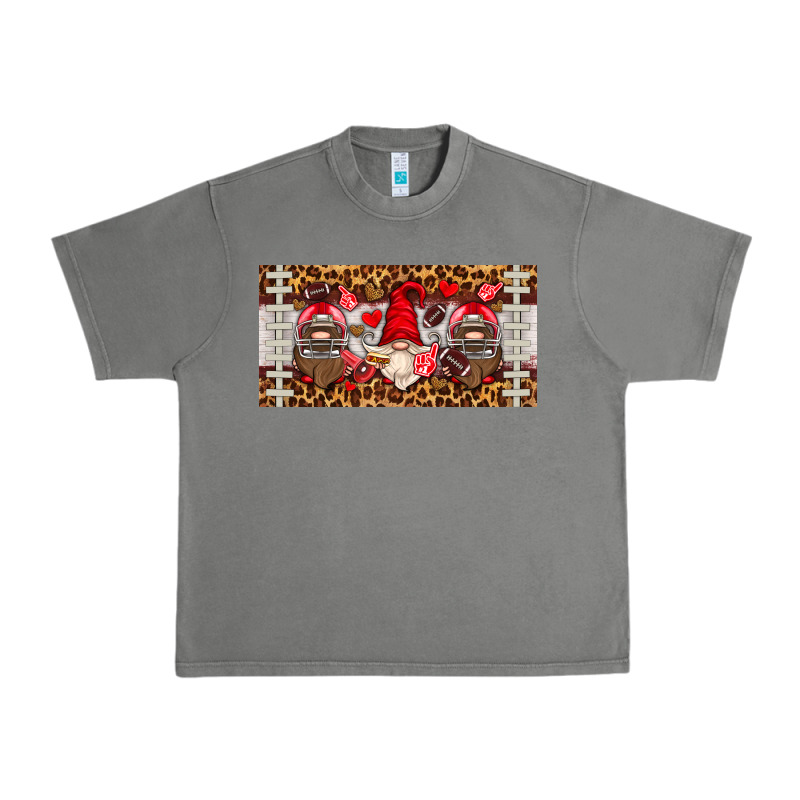 American Football Gnome License Plate Urban Heavy Tee by HRA Design Shop | Teevron