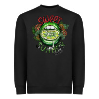 Black sweet summer time Heavyweight Sweatshirt - SublimationCraftShop