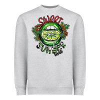 Heather Grey sweet summer time Heavyweight Sweatshirt - SublimationCraftShop