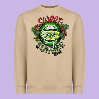 Sweet Summer Time Heavyweight Sweatshirt Designed By Sublimationcraftshop