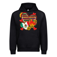 Black Mexican Hearts Urban Hoodie - texasbilliewilder