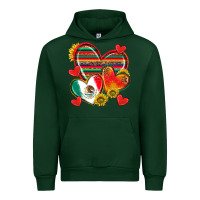 Forest Green Mexican Hearts Urban Hoodie - texasbilliewilder