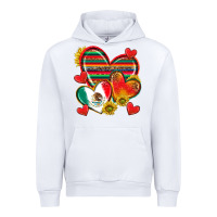 White Mexican Hearts Urban Hoodie - texasbilliewilder