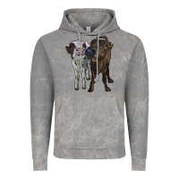 Cloud Rock two heifer cows Vintage Hoodie - RanaPortraitStore