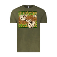Vintage Olive St. Patrick's Day shamrock tumbler Vintage Tee - Neo Western