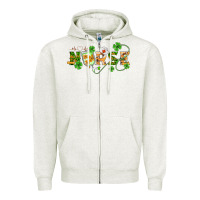 Oatmeal Heather st patricks day nurse Zipper Hoodie - BarkalooDesign