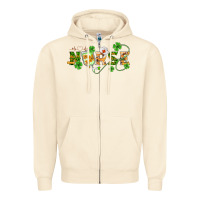 Sandshell st patricks day nurse Zipper Hoodie - BarkalooDesign