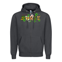 Smoke st patricks day nurse Zipper Hoodie - BarkalooDesign