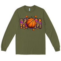 Army Green basketball mom Long Sleeve Tee - Jasminsmagicworld