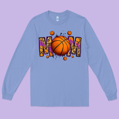 Basketball Mom Long Sleeve Tee Designed By Jasminsmagicworld