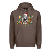 Coffee Russian Blue Cat Joy Premium Hoodie - LillyAllenDesigns