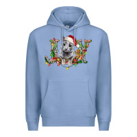 Colony Blue Russian Blue Cat Joy Premium Hoodie - LillyAllenDesigns