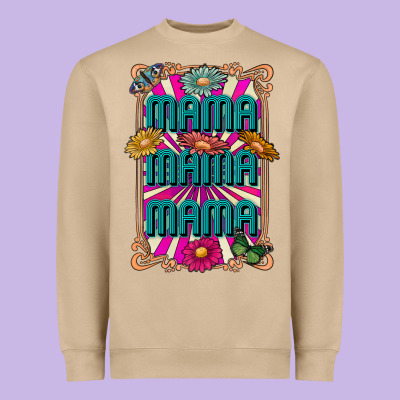 Mama Mama Mama Heavyweight Sweatshirt Designed By Cowhidedigitalart