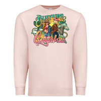 Pale Pink busy doing cowgirl Premium Sweatshirt - NancyCooperArtShop