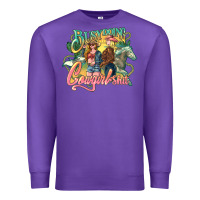 Purple busy doing cowgirl Premium Sweatshirt - NancyCooperArtShop