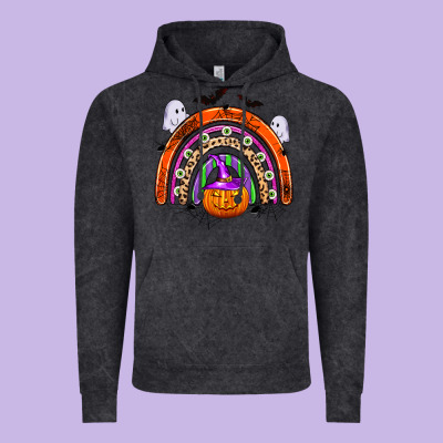 Halloween Rainbow Vintage Hoodie Designed By Zillion Design Studio