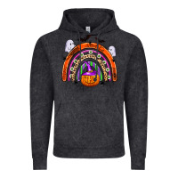 Vintage Black halloween rainbow Vintage Hoodie - Zillion Design Studio