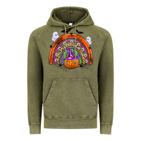 Vintage Olive halloween rainbow Vintage Hoodie - Zillion Design Studio