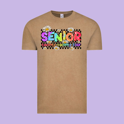Senior Twenty Twenty Four Vintage Tee Designed By Adodesignshop