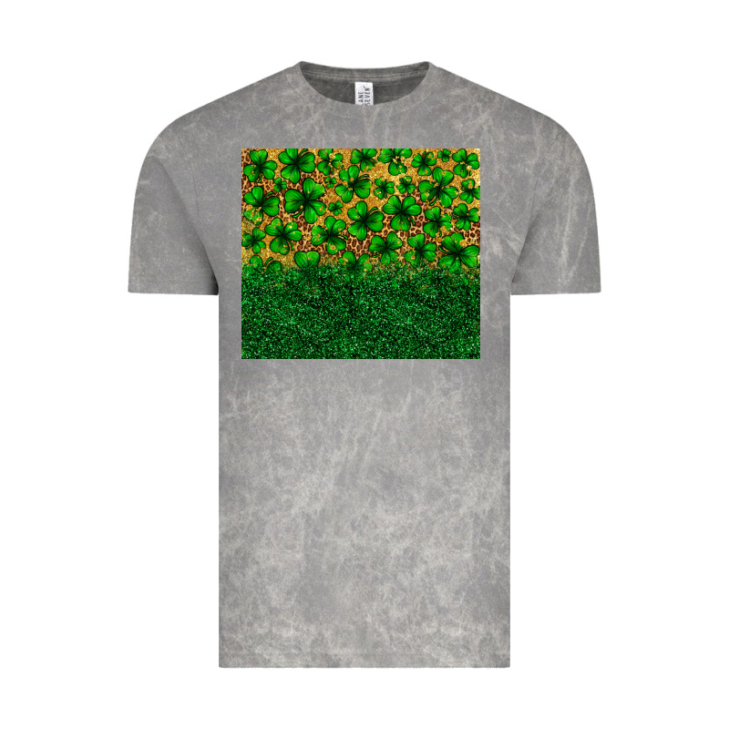 St. Patrick's Day Shamrock Leopard  Tumbler Vintage Tee by Neo Western | Teevron