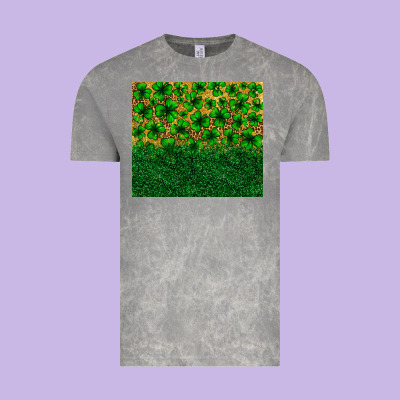 St. Patrick's Day Shamrock Leopard  Tumbler Vintage Tee Designed By Neo Western