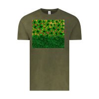 Vintage Olive St. patrick's Day shamrock leopard  tumbler Vintage Tee - Neo Western