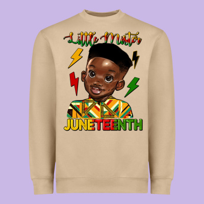 Little Mister Juneteenth Heavyweight Sweatshirt Designed By Hra Design Shop