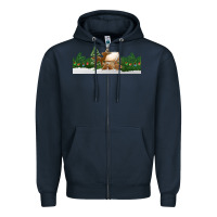 Navy Christmas cookie jar Zipper Hoodie - Jasminsmagicworld