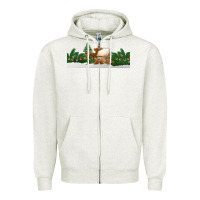 Oatmeal Heather Christmas cookie jar Zipper Hoodie - Jasminsmagicworld