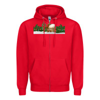 Red Christmas cookie jar Zipper Hoodie - Jasminsmagicworld