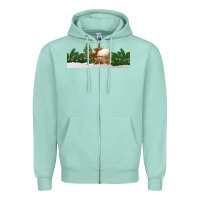 Seafoam Christmas cookie jar Zipper Hoodie - Jasminsmagicworld