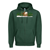 Sports Green Christmas cookie jar Zipper Hoodie - Jasminsmagicworld