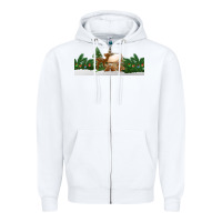 White Christmas cookie jar Zipper Hoodie - Jasminsmagicworld