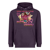 Plum whose bed have youre boots been under Heavyweight Hoodie - NancyCooperArtShop