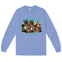 Colony Blue love wood slice ornament Long Sleeve Tee - JahusDesignShop