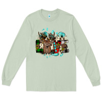 Matcha love wood slice ornament Long Sleeve Tee - JahusDesignShop