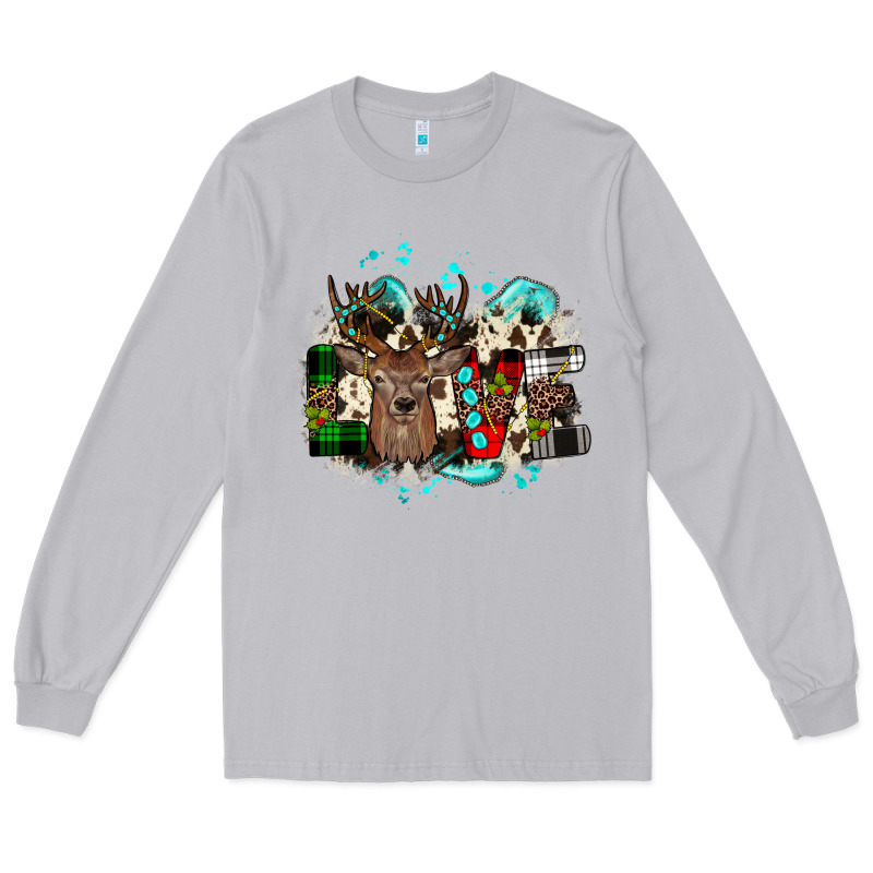 Love Wood Slice Ornament Long Sleeve Tee by JahusDesignShop | Teevron
