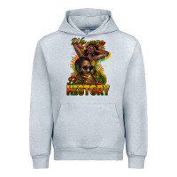 Heather Grey we are black history Urban Hoodie - NancyCooperArtShop