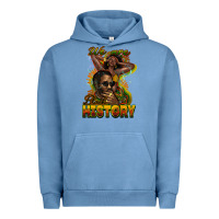 Pigment Pebble Blue we are black history Urban Hoodie - NancyCooperArtShop