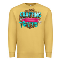 Antique Gold crafting is my therapy Premium Sweatshirt - NancyCooperArtShop